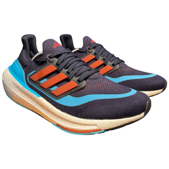 ADIDAS UltraBoost Light Men\'s 8 Running Shoes Blue Red Sneakers Worn Once main image 5